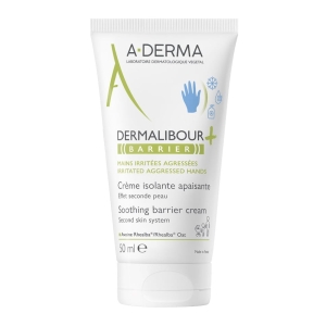 A-DERMA DERMALIBOUR+ BARRIER Łagodzący krem izolujący do rąk - 50ml