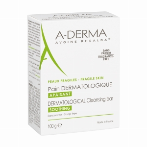 A-DERMA Oczyszczająca Kostka Dermatologiczna Do Twarzy i Ciała - 100g