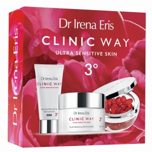 DR IRENA ERIS CLINIC WAY 3° Zestaw (3° Dermokrem przywracający młodość skóry SPF 20 - 50ml  +  3° Dermokrem kompleksowo odbudowujący na noc - 30ml + Dermokapsułki rewitalizujące - 30 szt.)