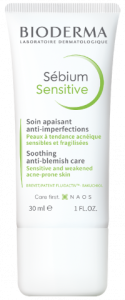 BIODERMA SEBIUM SENSITIVE Łagodzący Krem Do Skóry Trądzikowej - 30 ml