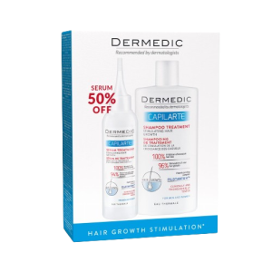 DERMEDIC CAPILARTE Zestaw Kuracja Stymulująca Wzrost Włosów Serum 150 ml + Szampon 300 ml