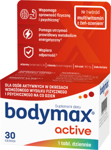 BODYMAX ACTIVE Witaminy + Magnez - 30 tabletek