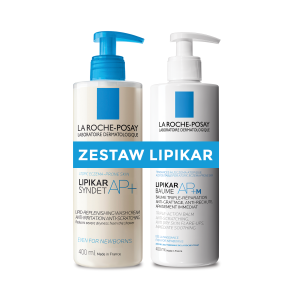 LA ROCHE-POSAY LIPIKAR Zestaw Do Skóry Bardzo Suchej i Atopowej: Syndet AP+ 400ml i Balsam AP+M 400ml