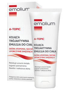 EMOLIUM A-TOPIC Kojąca Trójaktywna Emulsja Do Ciała - 200ml