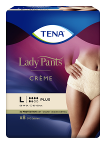 TENA Lady Pants Plus Creme OTC Edition L (95-130 cm), Bielizna Chłonna