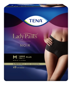 TENA Lady Pants Plus Noir OTC Edition M (75-105 cm), Bielizna Chłonna