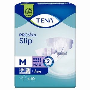 TENA SLIP ProSkin Maxi M Pieluchomajtki - 10 sztuk