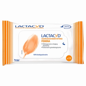 LACTACYD FEMINA Chust. d/hig.intym. x 15