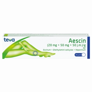 Aescin żel (0,02g+0,05g+50j.m.)  40g