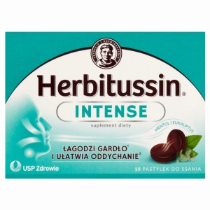 Herbitussin Intense pastyl.do ssania x 10