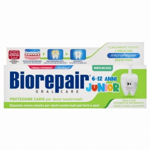 Biorepair Junior pasta do zębów dla dzieci bez fluoru 6-12 lat Miętowa 75ml