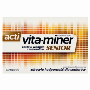 Acti vita-miner Senior zestaw witamin i minerałów suplement diety 60 tabletek