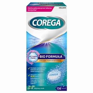 Corega Bio Formula tabletki do czyszczenia protez zębowych 136szt