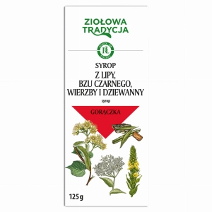 Syrop z lipy, bzu, wierzby, dziew. 125 g