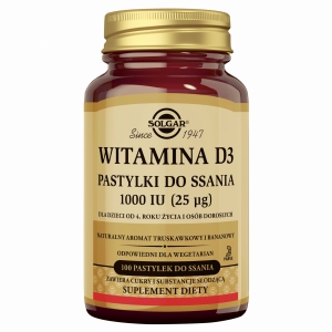SOLGAR Witamina D3 50ug - 100 Kapsułek