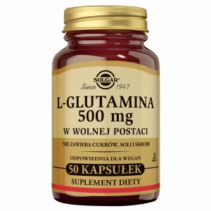 SOLGAR L-Glutamina 500 mg - 50 Kapsułek
