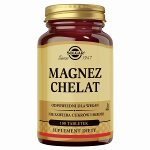SOLGAR Magnez 100% Chelat- 100 Tabletek