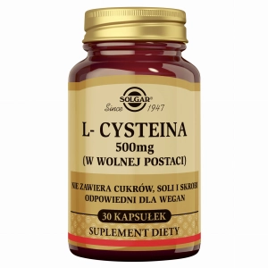 SOLGAR L-Cysteina 500 mg - 30 Kapsułek