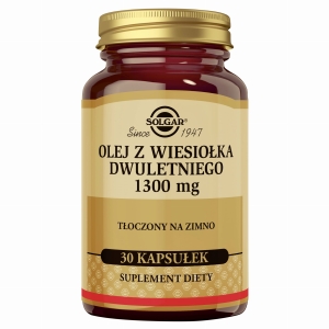 SOLGAR Olej Z Wiesiołka Dwuletniego 1300mg - 30 Kapsułek