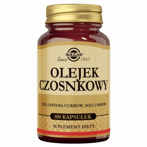 SOLGAR Olejek Czosnkowy Świeży - 100 Kapsułek