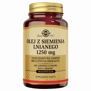 SOLGAR Olej Z Siemienia Lnianego - 90 Kapsułek