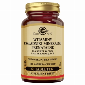 SOLGAR Witaminy i Minerały Prenatalne - 60 Tabletek