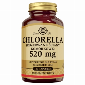 SOLGAR Chlorella 1560 mg - 100 Kapsułek