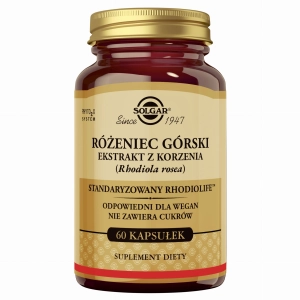 SOLGAR Rhodiola Różeniec Górski - 60 Kapsułek