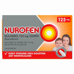 Nurofen dla dzieci czop.doodbyt.125mg x10