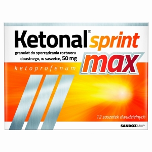 Ketonal Sprint Max sasz. 50mg  x 12