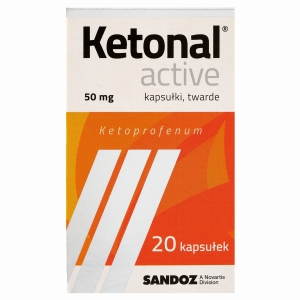 Ketonal Active kaps.twarde  50mg x 20