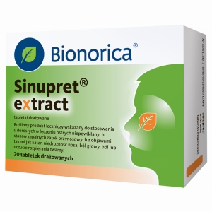 Sinupret extract tabl.drażow. 160mg x 20