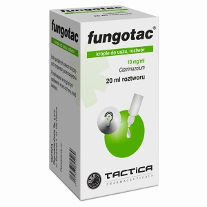 Fungotac krople do uszu  10mg/ml;  20ml