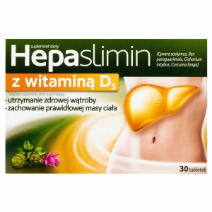 Hepaslimin z witaminą D3 tabl.powl.  x 30