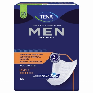 TENA MEN ACTIVE Fit Level 3 Pieluchy Anatomiczne - 20 sztuk