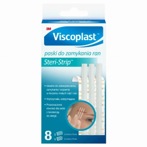 Steri Strip białe 6x75mm, 3x75mm x 2szt.