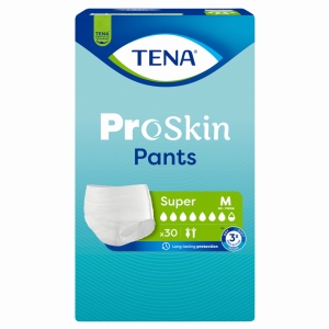 TENA PANTS ProSkin Super M (80-110 cm) Majtki Chłonne - 30 sztuk
