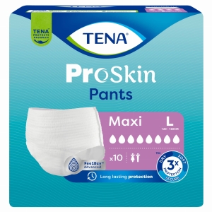 TENA PANTS ProSkin Maxi L (100-135 cm) Majtki Chłonne - 10 sztuk