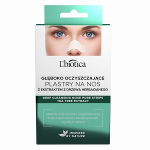 L'biotica Głęboko oczyszczające plastry na noc Tea Tree Extract 3 pary