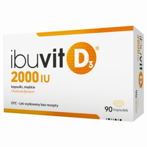 Ibuvit D3 2000 IU kaps.miękkie x 90