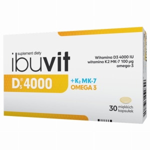 Ibuvit D3 4000 +K2 MK-7 Omega 3 kaps. x 30