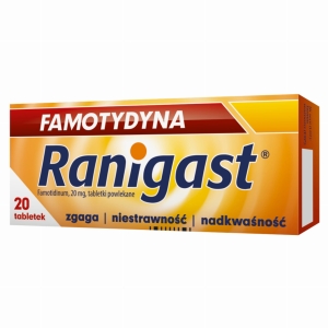 Famotydyna Ranigast tabl.powl. 20mg x 20