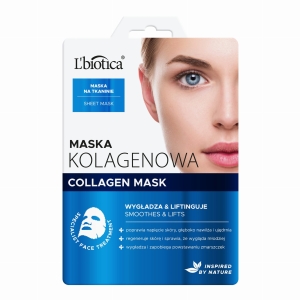L'biotica Maska kolagenowa na tkaninie - wygładza i liftinguje 23ml