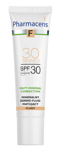 PHARMACERIS F MATT-MINERAL-CORRECTION Mineralny Dermo-Fluid Matujący SPF 30 TANNED 30 - 30 ml