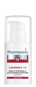 PHARMACERIS N CAPINON K1% Krem Z Witaminą K Uszczelniający Naczynka - 30 ml
