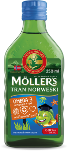 MÖLLER'S TRAN NORWESKI MÓZG-ODPORNOŚĆ-SERCE Omega-3 Owocowy - 250ml