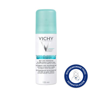 VICHY DEODORANT DERMO-TOLERANCE [48h] Antyperspirant W Sprayu Przeciw Śladom - 125ml