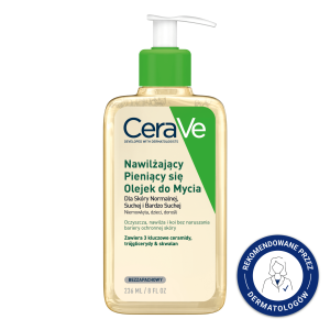 CERAVE Nawilżający Pieniący się Olejek do Mycia Twarzy I Ciała - 236ml