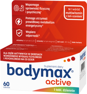 BODYMAX ACTIVE Witaminy + Magnez - 60 tabletek