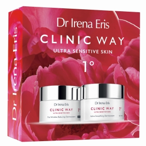 DR IRENA ERIS CLINIC WAY 1°  Zestaw (Dermokrem aktywnie wygładzający na dzień SPF 15 - 50ml + Dermokrem redukujący pierwsze zmarszczki na noc - 50ml)